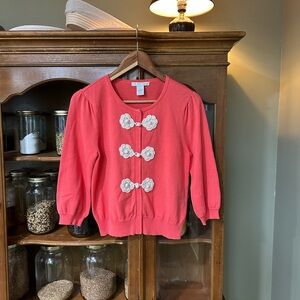 Soft Pink Granny Core Spring Cardigan